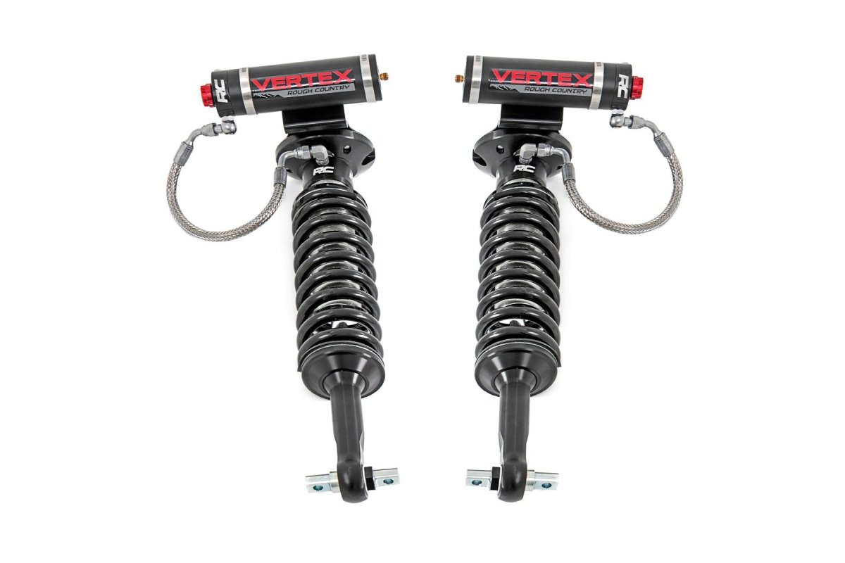 GMC Sierra 1500 Coilover Suspension Kit - Front - Rough Country - 2.5 Vertex Adjustable - '19-'24
